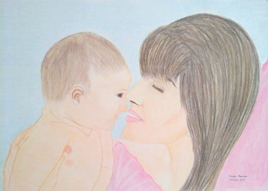 Mother's Love, painting by Shikha Narula