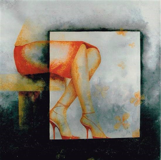 Towards the new world - III, painting by Priyanka Goswami