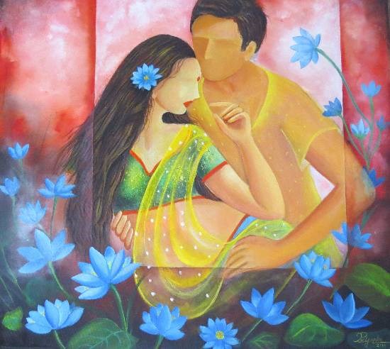 Samarpan, painting by Priyanka Goswami