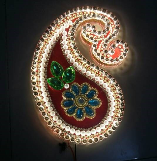 LED Rangoli, painting by Dhanashree Puntambekar
