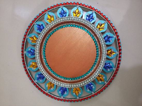 Design  by Dhanashree Puntambekar - Wooden Puja Thali - 2