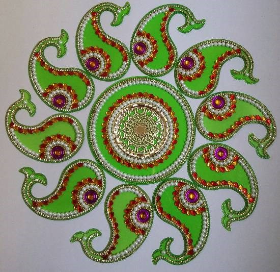 Acrylic Rangoli - 2, painting by Dhanashree Puntambekar