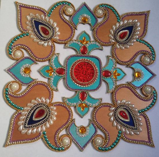 Design  by Dhanashree Puntambekar - Wooden Rangoli - 5