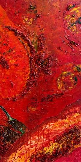 Eat, Pray, Love, Fly and Soar High, painting by Shubhra Chaturvedi