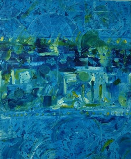 Shanti, painting by Shubhra Chaturvedi