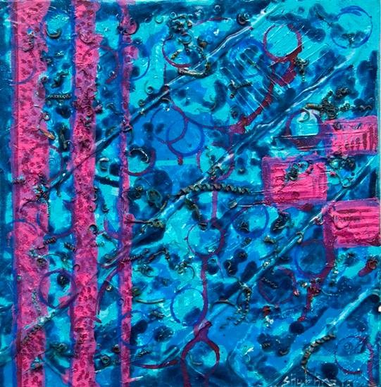 Uljhan, painting by Shubhra Chaturvedi