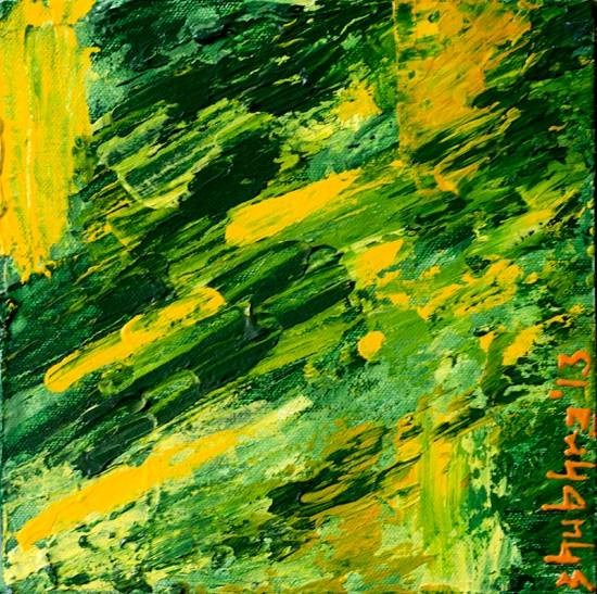 Swept Away, painting by Shubhra Chaturvedi