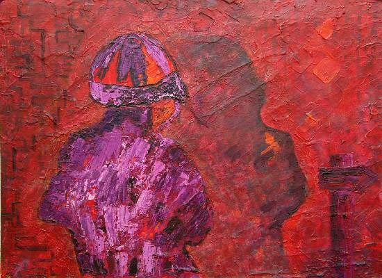 Reaching Out, painting by Shubhra Chaturvedi