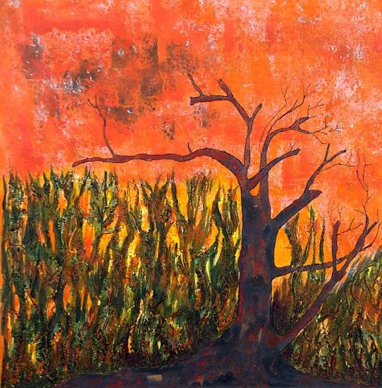 She is beautiful when she is angry, painting by Shubhra Chaturvedi