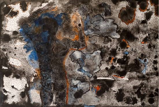 Monologue, painting by Shubhra Chaturvedi