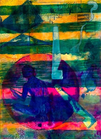 Women are from Circles, painting by Shubhra Chaturvedi