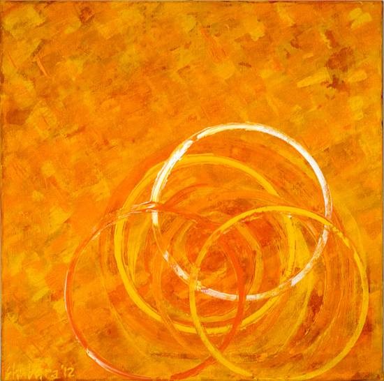 Sunset, painting by Shubhra Chaturvedi