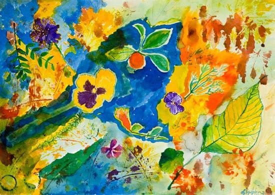 Rass-rang, painting by Shubhra Chaturvedi