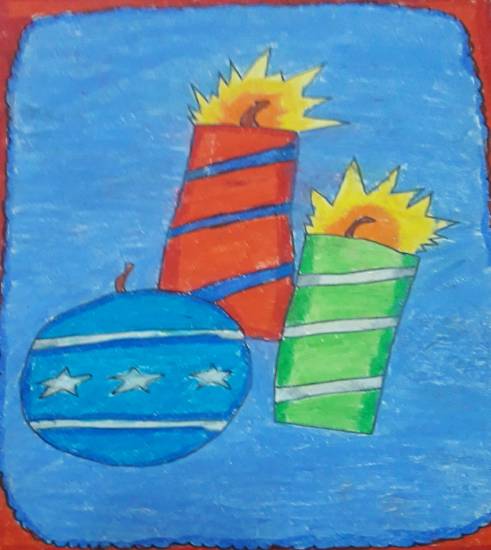 Painting  by Antara Shivram Desai - Cracker