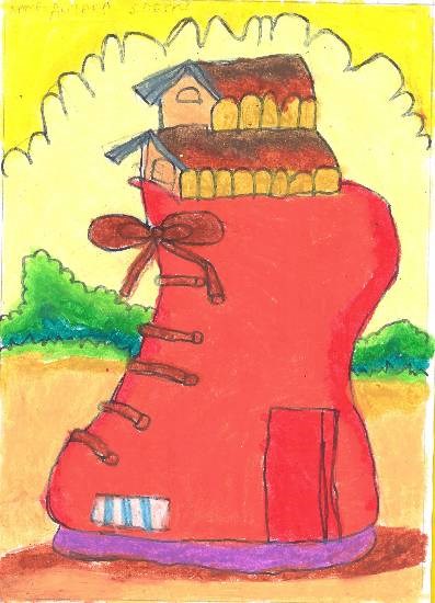 Boot house, painting by Antara Shivram Desai