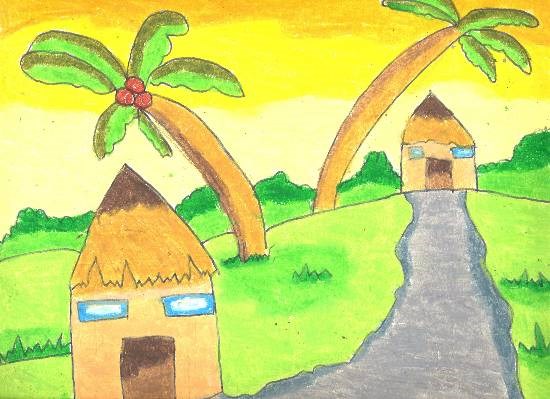 House, painting by Antara Shivram Desai