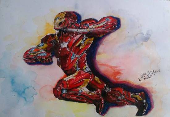 Painting  by Antariksha Sethiya - Iron Man