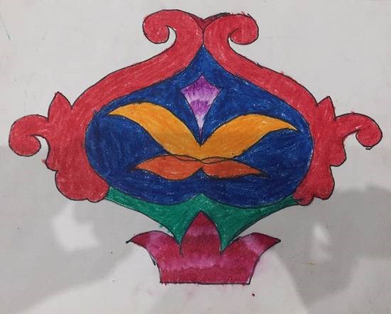 Freehand drawing, painting by Anushka Swapnil Parulekar