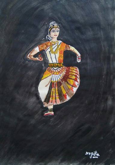 Painting  by Arpita Bhat - Bharatnatyam Dancer