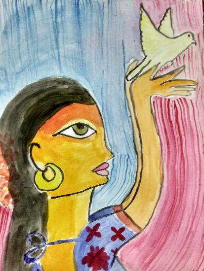 Painting  by Arpita Bhat - Kindness and Freedom