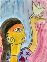 Painting by Arpita Bhat - Kindness and Freedom