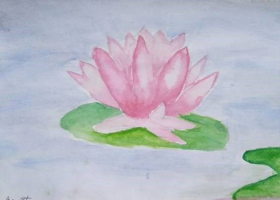 Lotus, painting by Arpita Bhat