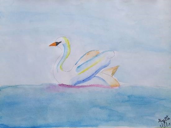 Swan, painting by Arpita Bhat
