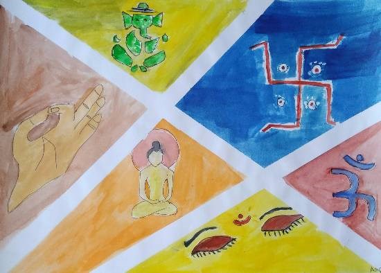 Peace, painting by Arpita Bhat