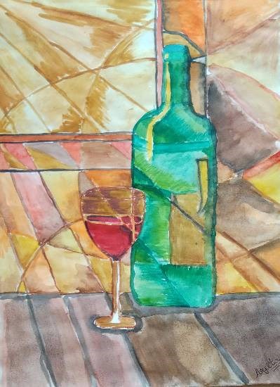 Cubism, painting by Arpita Bhat