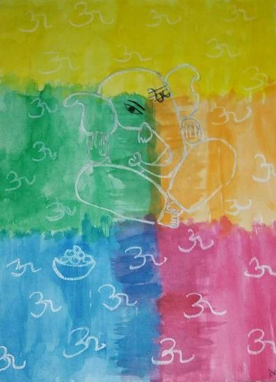 Ganesha, painting by Arpita Bhat