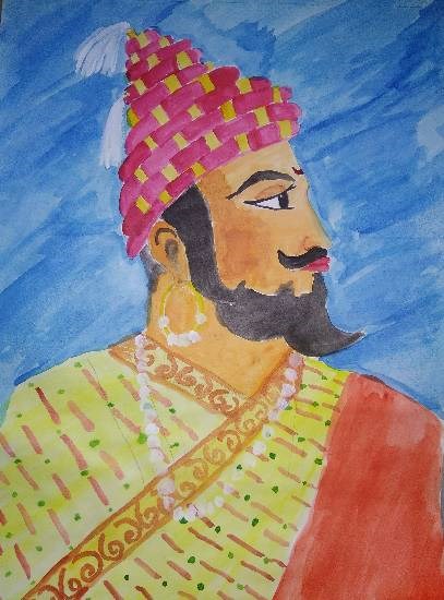 Chatrapati Shivaji Maharaj, painting by Arpita Bhat