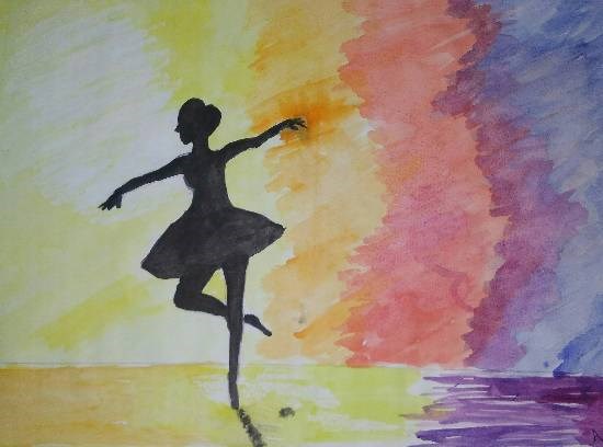 Ballerina, painting by Arpita Bhat
