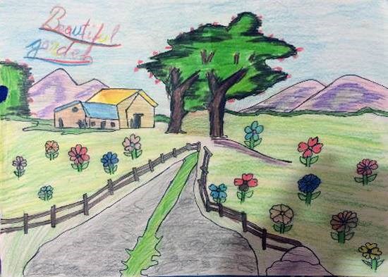 Garden, painting by Arnav Alok