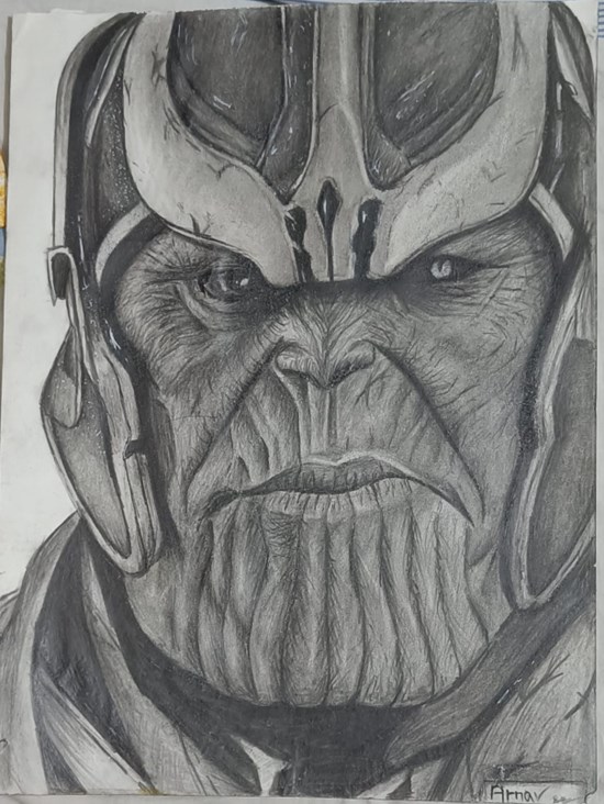 Thanos, painting by Arnav Alok