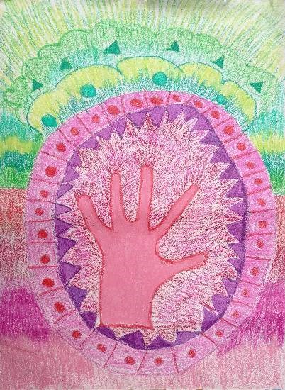 Hand, painting by Diksha Pradeep Mestry