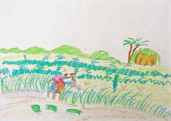 Painting  by Indraneel Naik - In the field