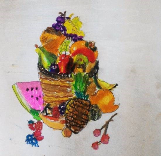 Fruits, painting by Indraneel Naik