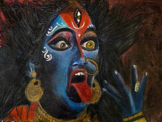 Kali Mata, painting by Indraneel Naik