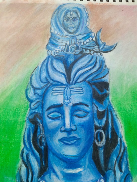 Lord Shiva, painting by Indraneel Naik