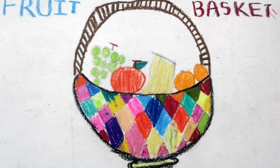 Painting by Isha Bhattacharjee - Fruit basket