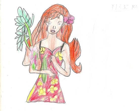 Emma 2, painting by Isha Bhattacharjee