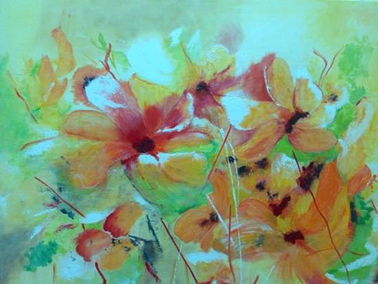 
Happiness, painting by Rajani Chalasani