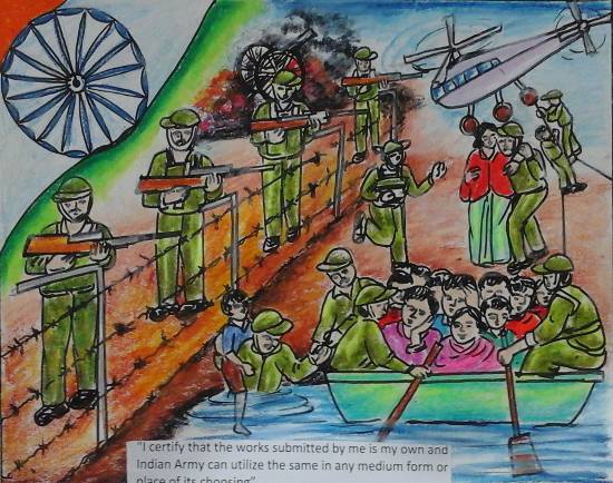Painting  by Isha Purohit - Indian Army