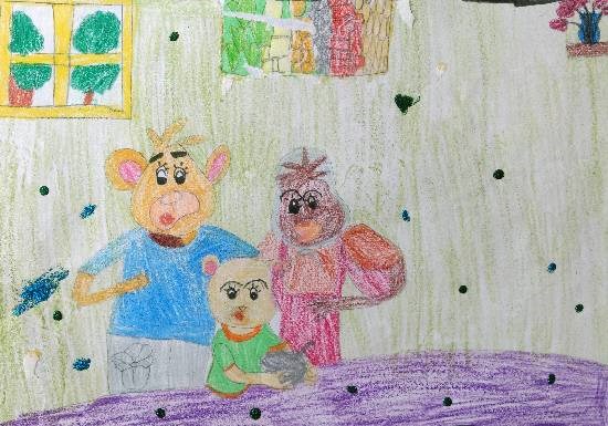 Family, painting by Ishita Mayur Patil