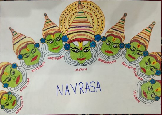 Navrasa, painting by J S Anshika
