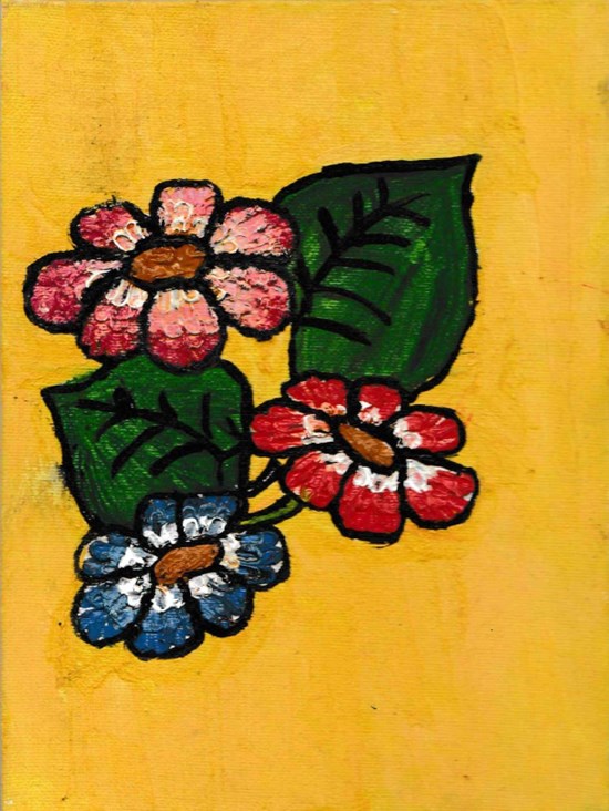 Flowers, painting by J S Anshika