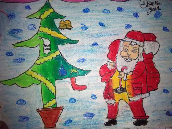 Painting  by Kunal B Paradava - Christmas