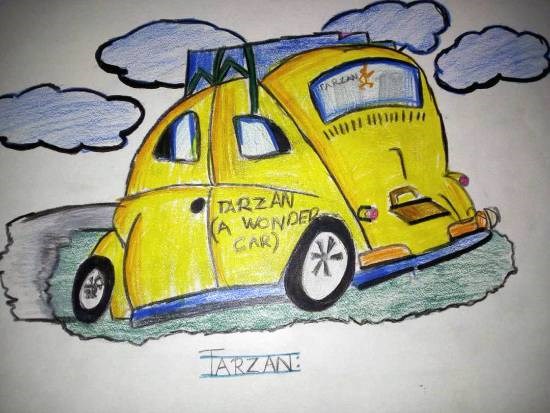 Tarzen, painting by Nikhil Garg