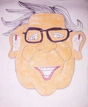 Old man, painting by Prathmesh Mukundraj Warle