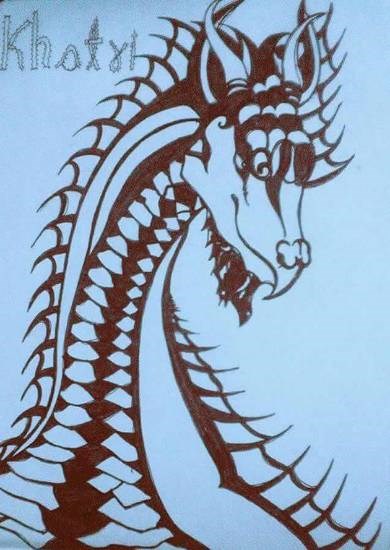Dragon, painting by Rahul Singh